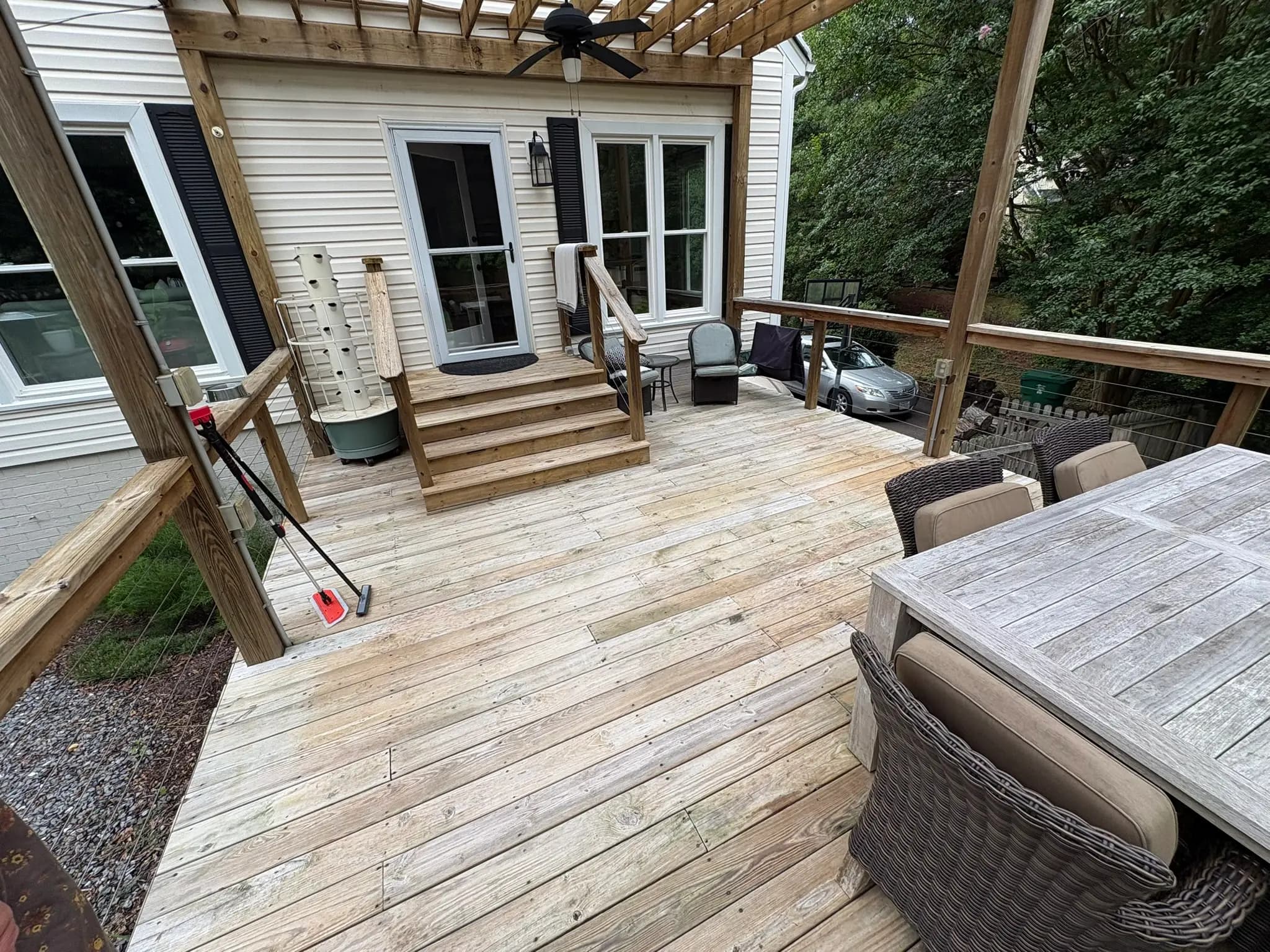 Wood Deck Cleaning