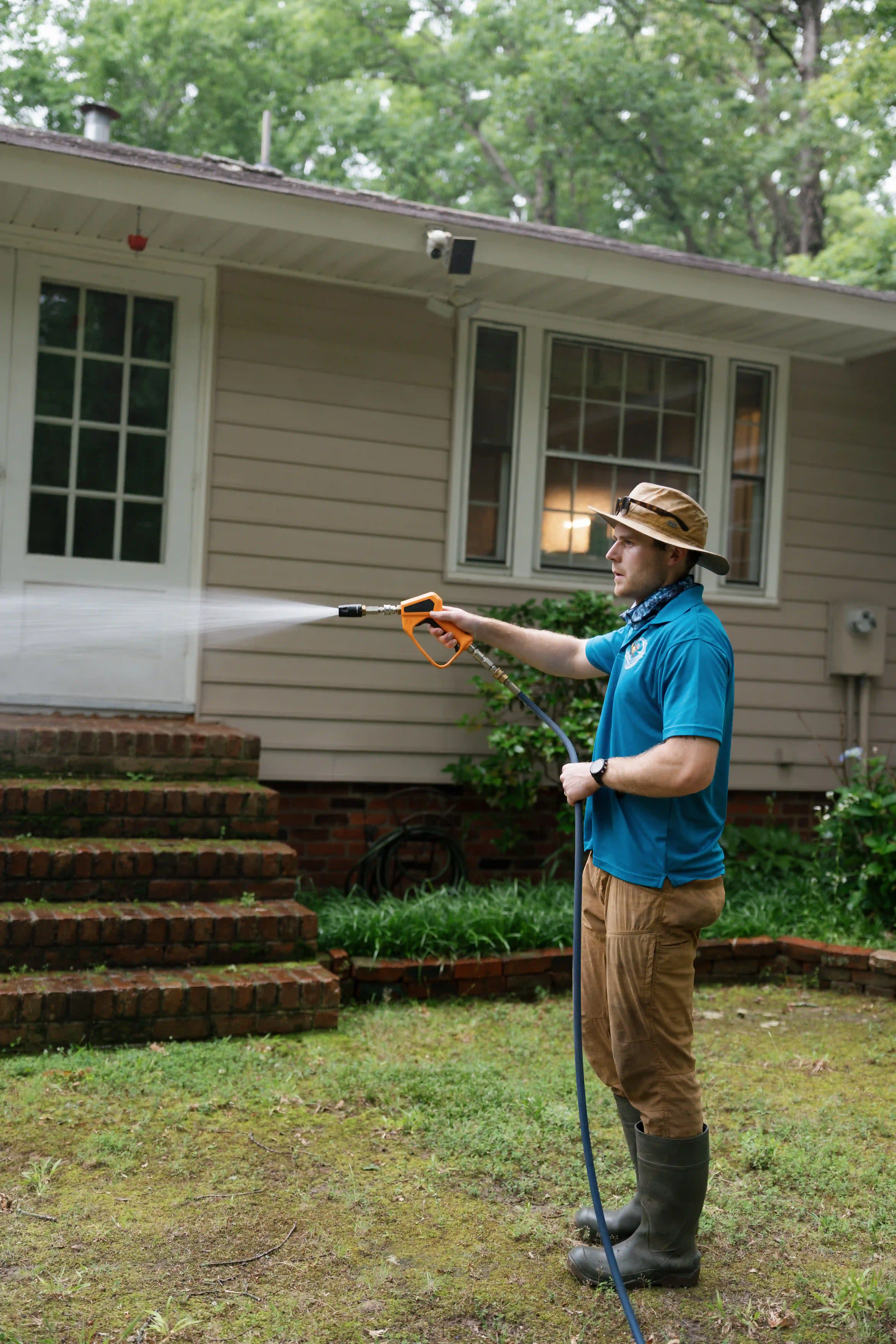 How soft washing works — low-pressure cleaning safe for Richmond siding and landscaping